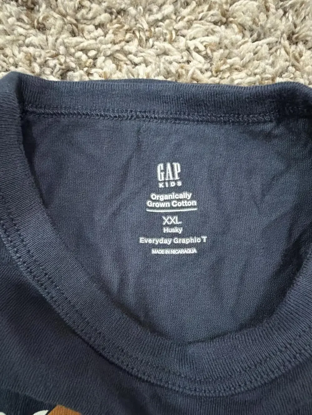 Gap Kids Boys Navy Halloween Graphic T-Shirt XXL Husky